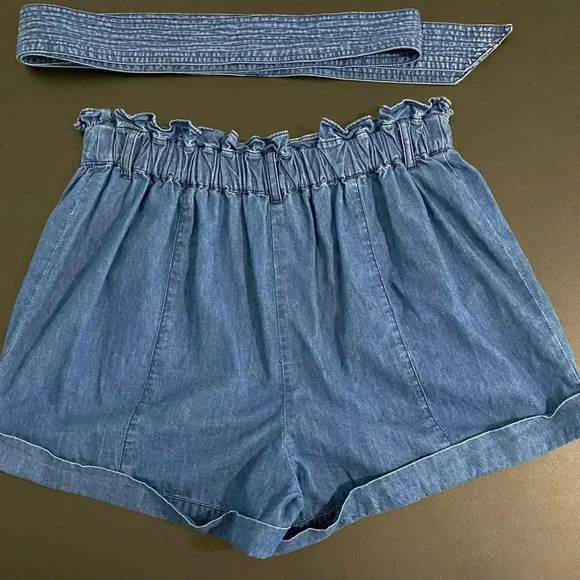 Cleobella REVOLVE Joplin Dress Shorts Chambray Denim Scandi Girl - Picture 10 of 17